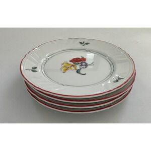 Vintage Fitz‎ & Floyd Dessert Appetizer Plates Set of 4 Japan Printemps 212